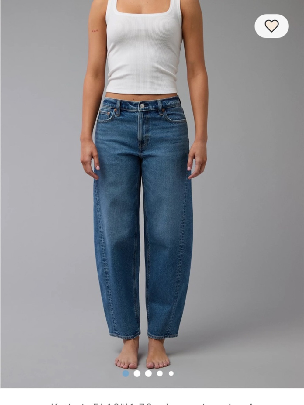 American Eagle Outfitters Women's Boyfriend Jeans - Medium Blue